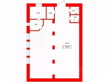 Продается помещение свободного назначения, 199,2 м²