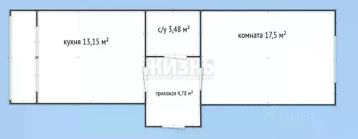 Продается 1-комн. квартира, 38,5 м²