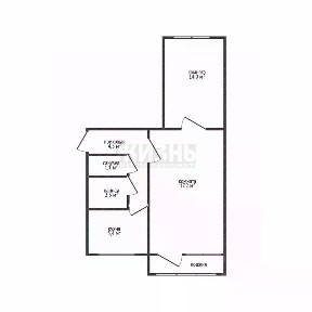 Продается 2-комн. квартира, 45,3 м²