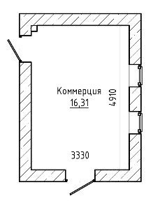 Продается помещение свободного назначения, 16,35 м²