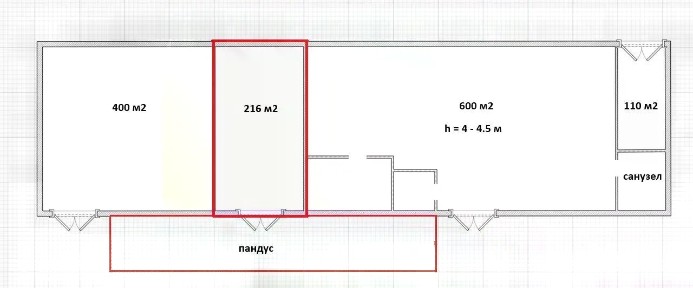 Сдается склад, 216 м²