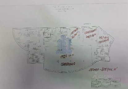 Сдается помещение свободного назначения, 200 м²