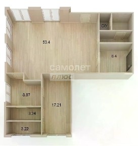 Продается помещение свободного назначения, 63,3 м²