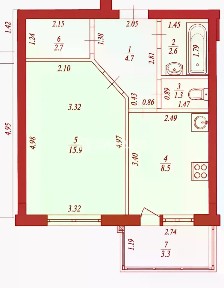 Продается 1-комн. квартира, 36,68 м²
