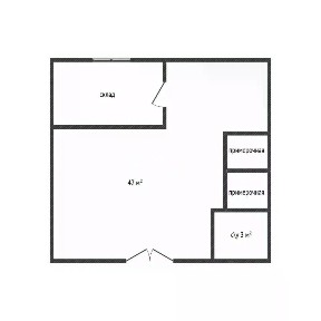 Продается торговая площадь, 45 м²