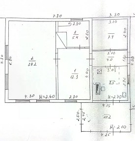 Продается 1-этажный дом, 77 м²