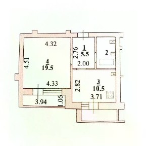 Продается 1-этажный дом, 51 м²