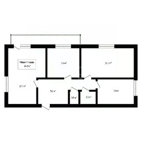 Продается 3-комн. квартира, 64 м²