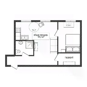 Продается 2-комн. квартира, 44,3 м²