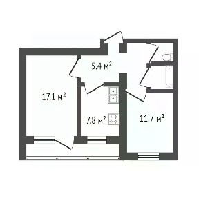 Продается 2-комн. квартира, 51,1 м²