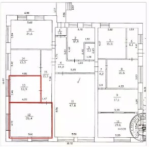 Сдается помещение свободного назначения, 40,3 м²