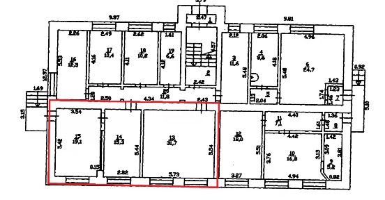 Сдается помещение свободного назначения, 66,1 м²