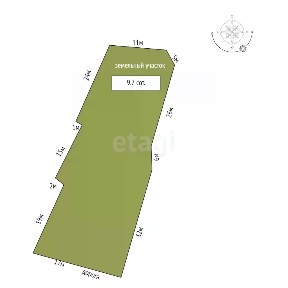Продается 1-этажный дом, 57,8 м²