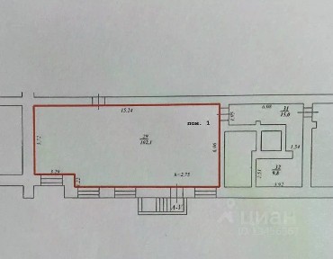 Сдается помещение свободного назначения, 103 м²