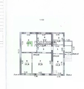 Продается 1-этажный дом, 83,8 м²