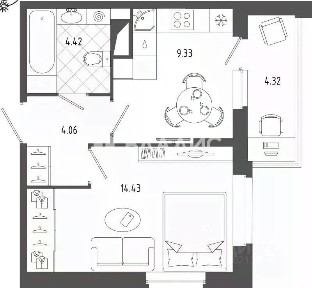 Продается 1-комн. квартира, 36,7 м²