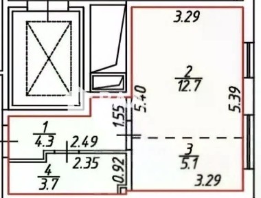 Продается студия, 25,8 м²