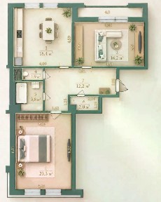 Продается 2-комн. квартира, 81,1 м²
