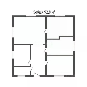 Продается 1-этажный дом, 92,8 м²