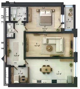 Продается 3-комн. квартира, 55,6 м²