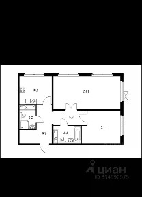 Сдается 2-комн. квартира, 69,3 м²