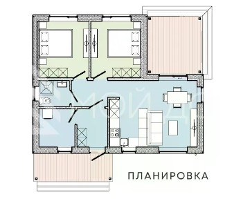 Продается 1-этажный дом, 60 м²