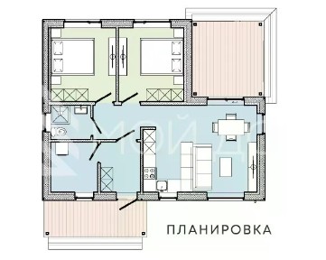 Продается 1-этажный дом, 60 м²