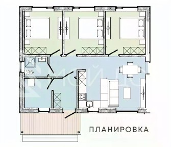 Продается 1-этажный дом, 70 м²