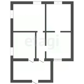 Продается 1-этажный дом, 53,7 м²