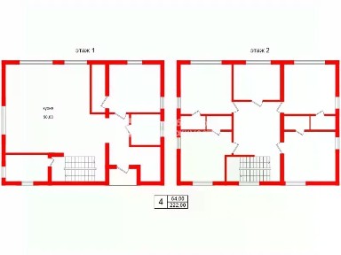 Продается 2-этажный дом, 222 м²
