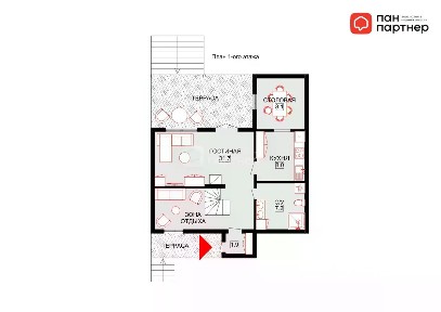 Продается 2-этажный дом, 90 м²