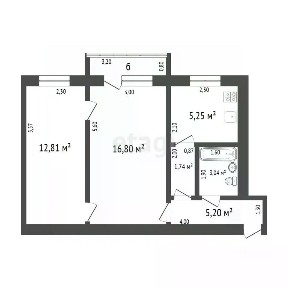 Продается 2-комн. квартира, 44,8 м²