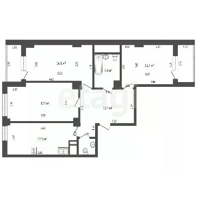 Продается 3-комн. квартира, 80,9 м²