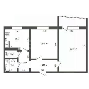Продается 2-комн. квартира, 50,1 м²