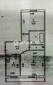 Продается 2-комн. квартира, 50,5 м²