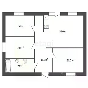Продается 1-этажный дом, 161,9 м²