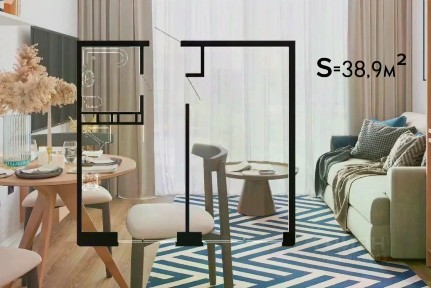 Продается 1-комн. квартира, 38,88 м²