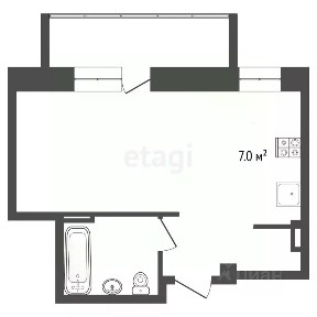 Продается студия, 33 м²