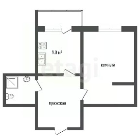 Продается 1-комн. квартира, 32,9 м²