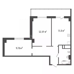 Продается 2-комн. квартира, 46,4 м²
