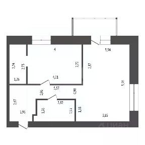 Продается 2-комн. квартира, 46,6 м²