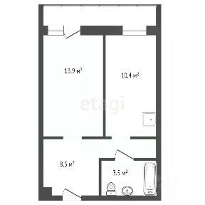Продается 1-комн. квартира, 36,3 м²