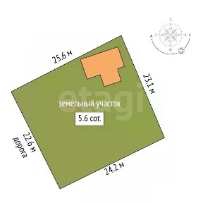 Продается 1-этажный дом, 32,8 м²