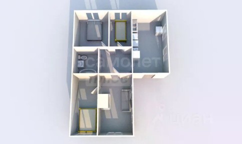 Продается 1-этажный таунхаус, 71,8 м²