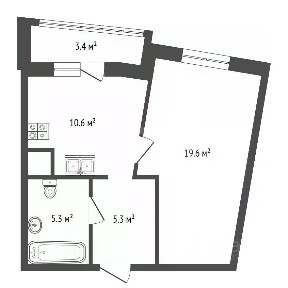 Продается 1-комн. квартира, 40 м²