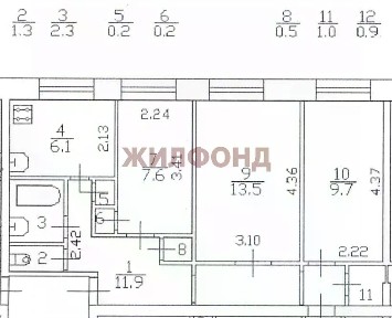 Продается 3-комн. квартира, 66,7 м²