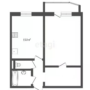 Продается 1-комн. квартира, 44,6 м²