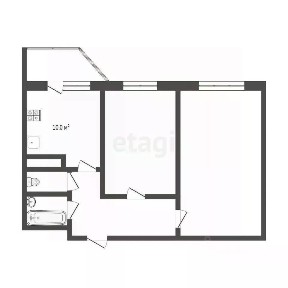 Продается 2-комн. квартира, 51,1 м²