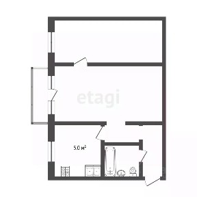 Продается 2-комн. квартира, 45,2 м²