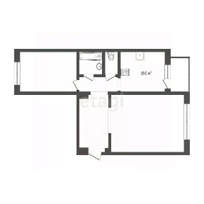 Продается 2-комн. квартира, 48,3 м²